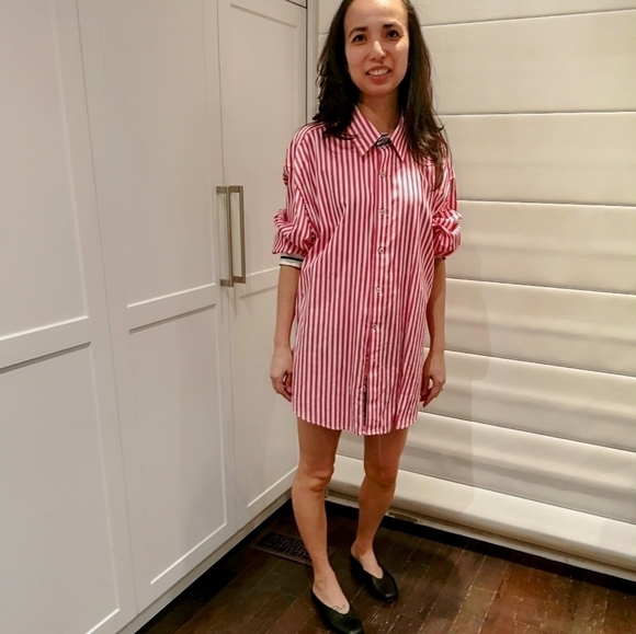 90s Vintage Robert Graham Pink Oversized Stiped Button-down French Cuffed Shirt - Picture 2 of 11